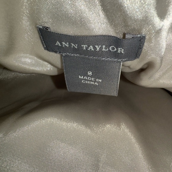 Y2K Ann Taylor Strapless Dress in Green and Cream Plaid - Picture 6 of 10